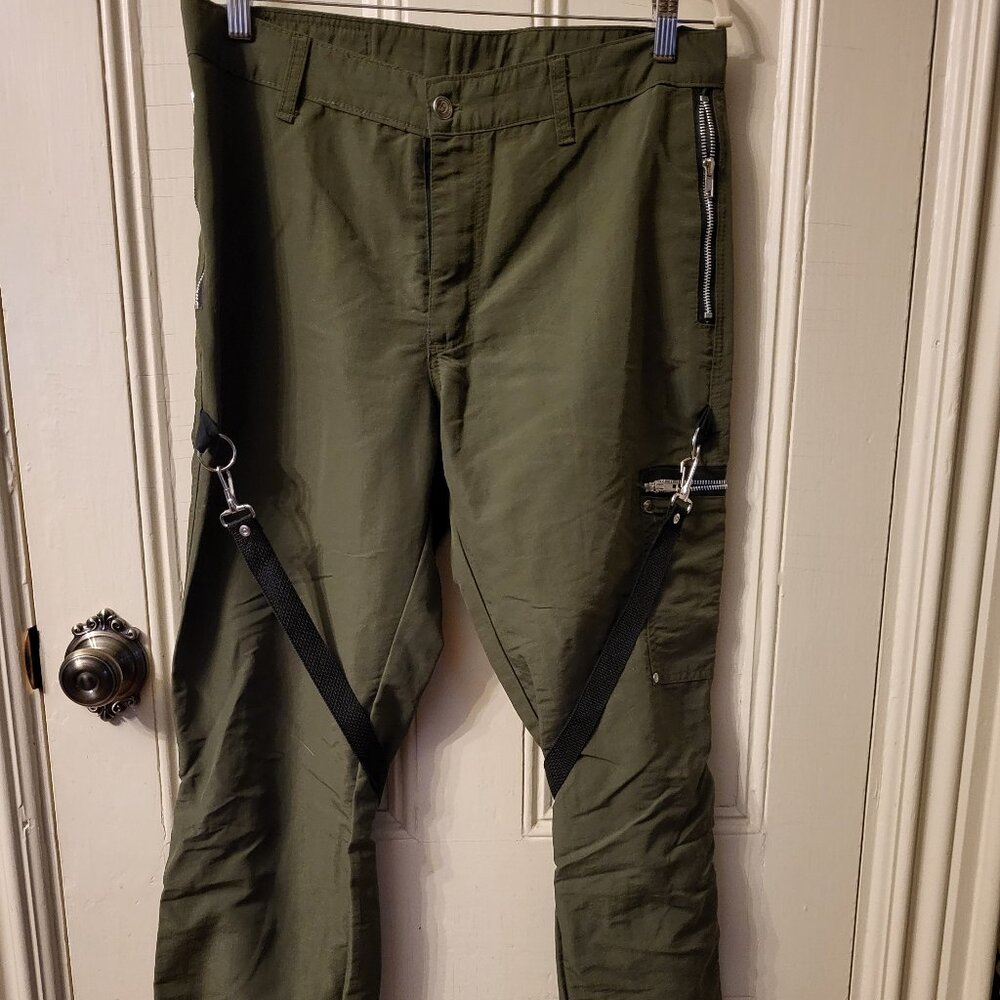 vintage Dogpile olive men's pants size 34 Goth punk industrial